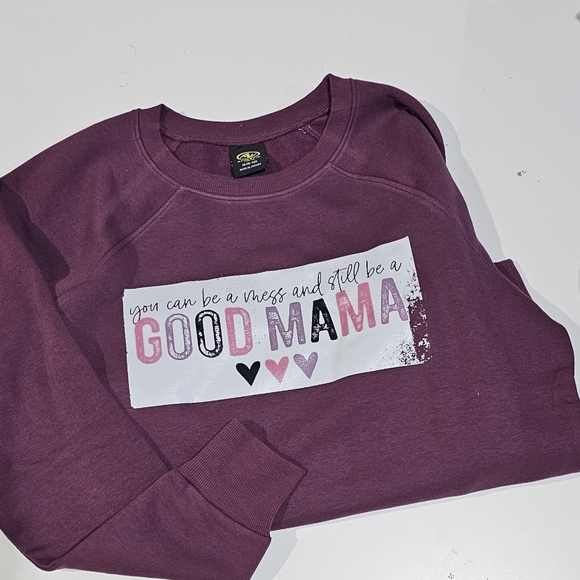 Med LS Sweatshirt Good Mama - Picture 1 of 1
